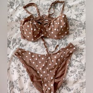 Woman’s Time and Tru polkadot bikini